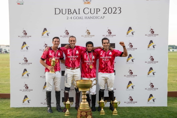 Habtoor Polo Proudly Lifts the Dubai Cup 2023